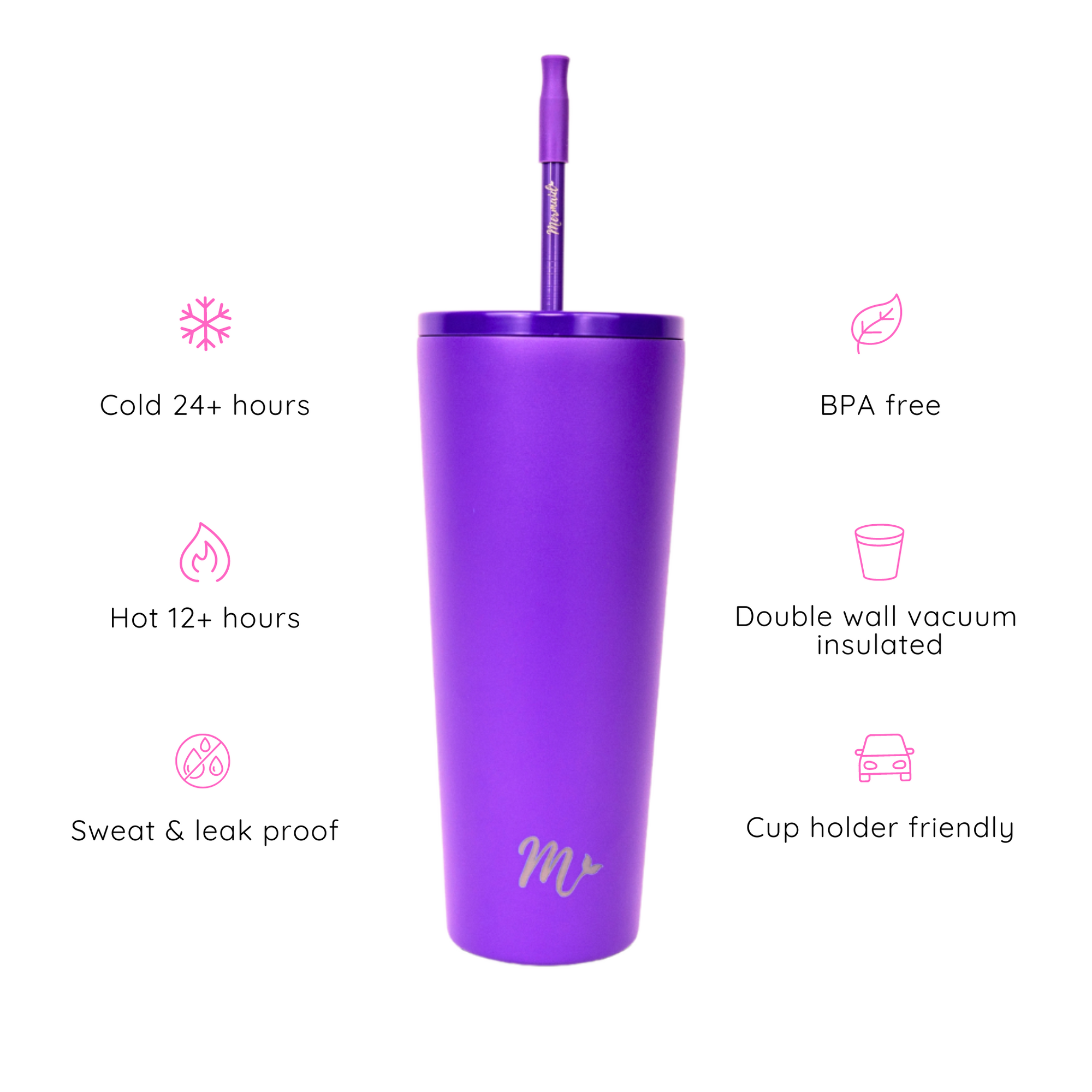 22oz Purple Cup