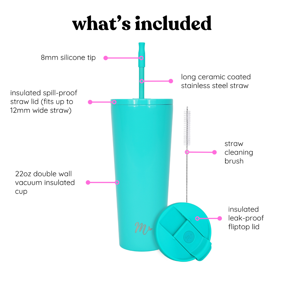 22oz Turquoise Cup