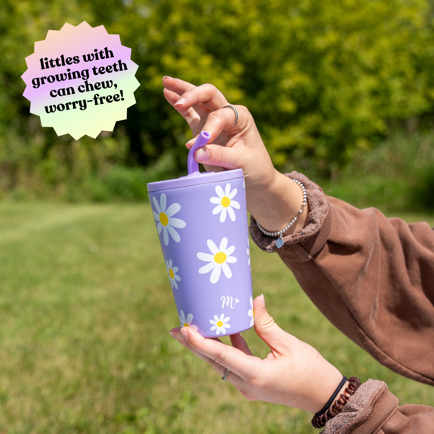 14oz Daisies Kids Cup