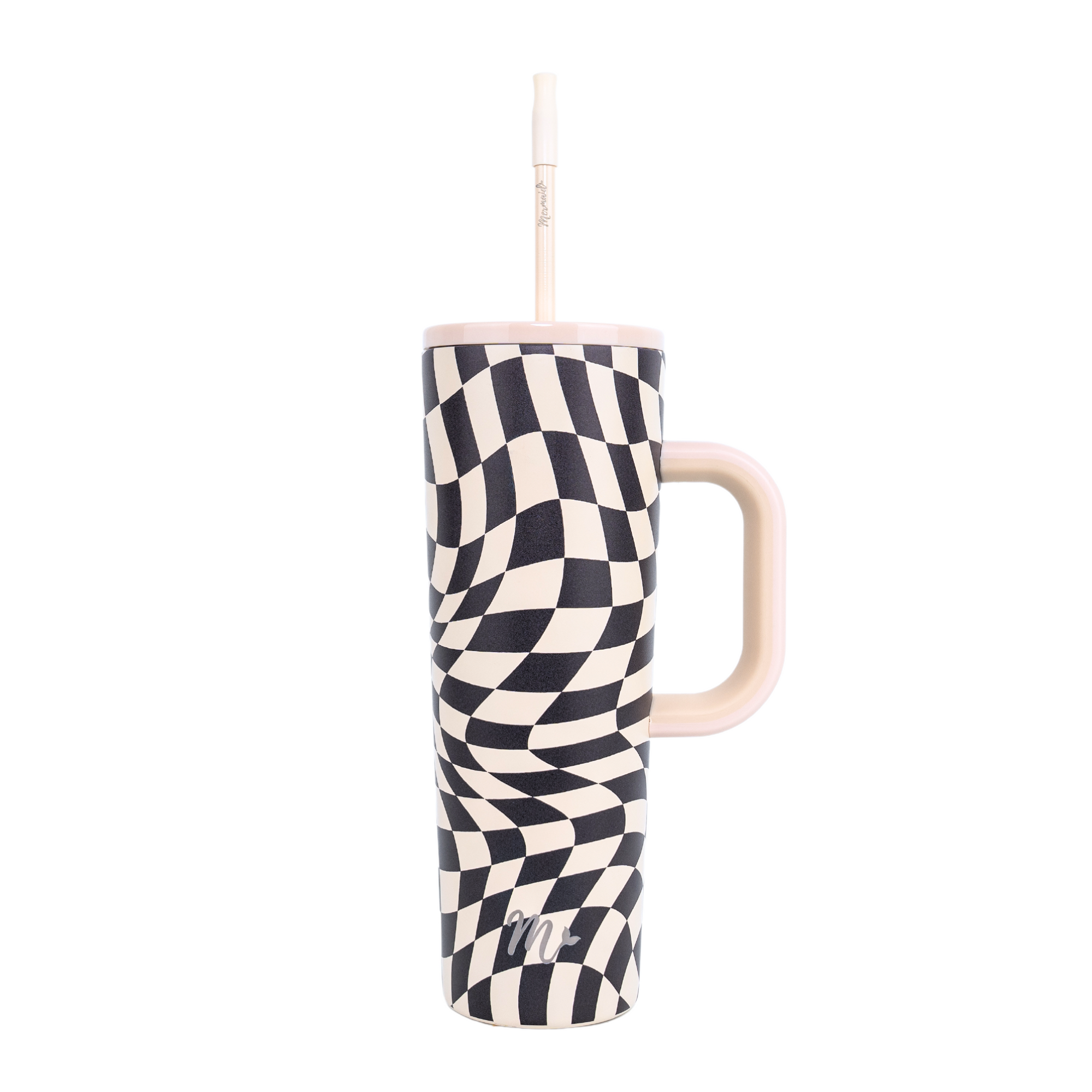 30oz Wavy Checker Cup