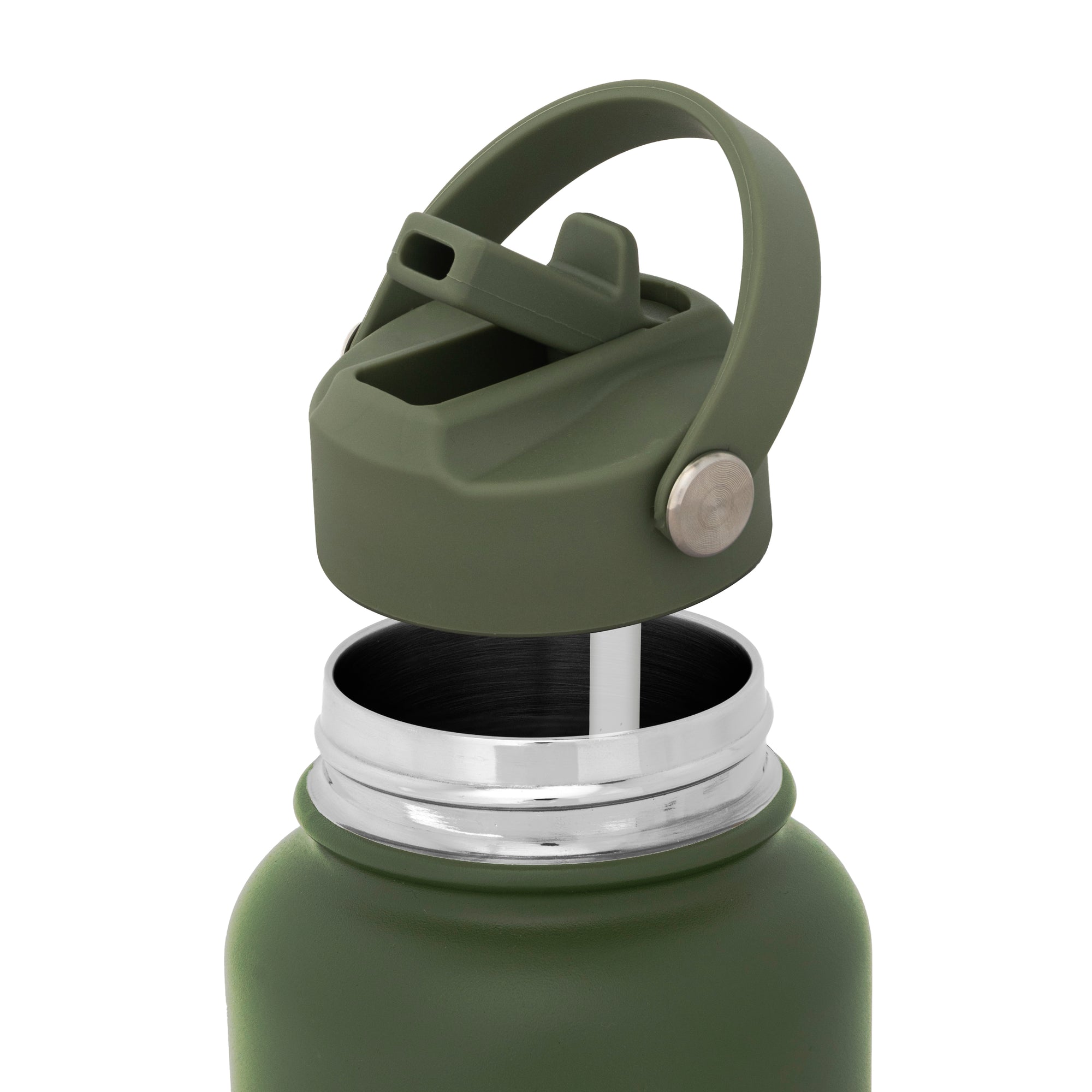 Olive green screw on, bottle lid