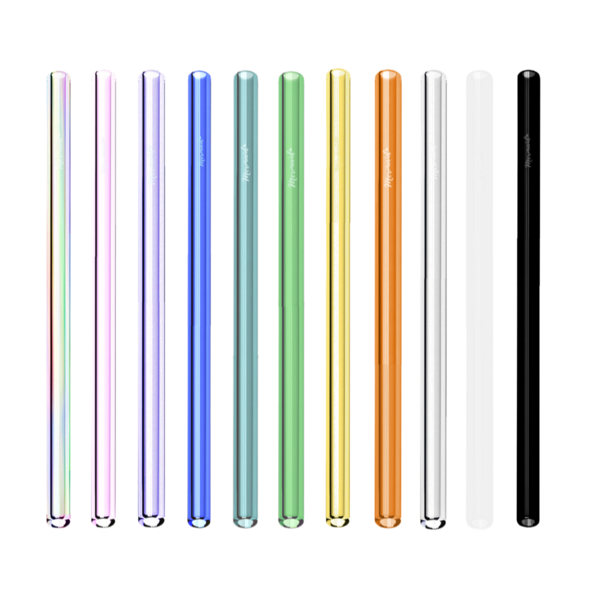 12mm glass smoothie straw